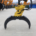 Hydraulic Five Finger Magnetic Sorting Rotating Bucket Excavator Grapple for Backhoes